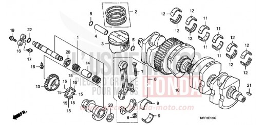 VILEBREQUIN/PISTON CB1300SA8 de 2008